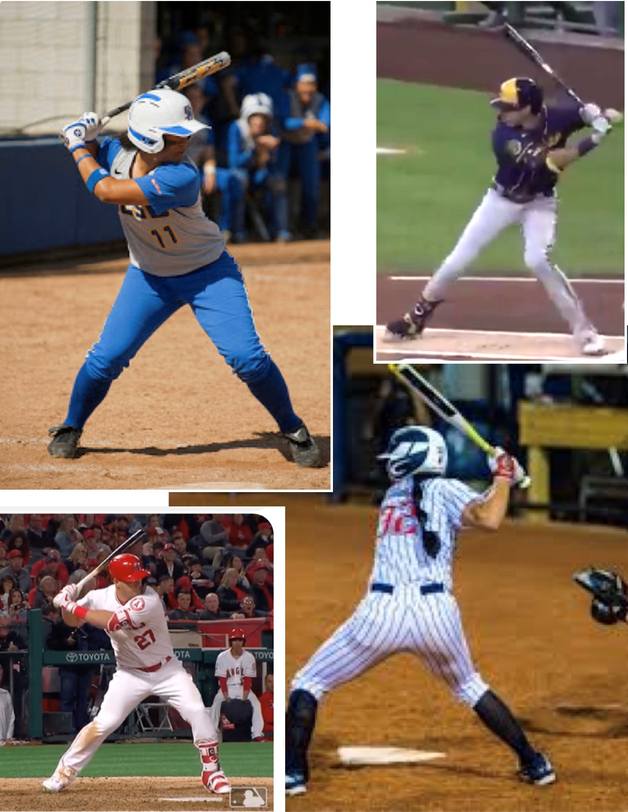 Baseball Batter or Hitter holding bat in the Launch Position. ML